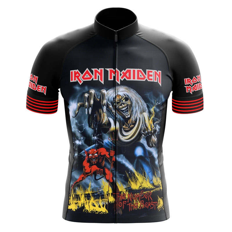 Iron Maiden short sleeve cycling jersey RockCycling