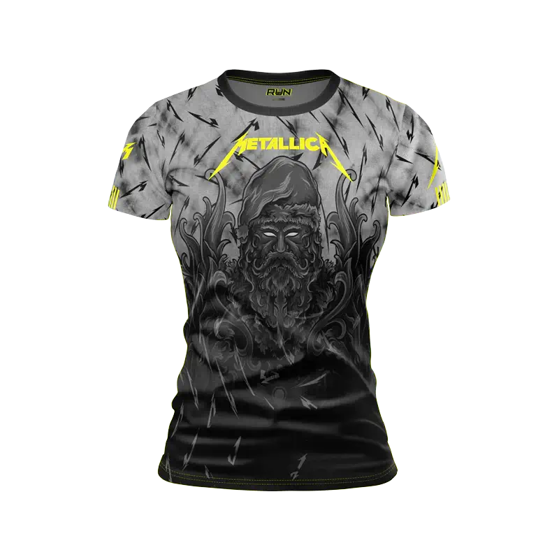 Camiseta de running Metallica para Mujer manga corta RockCycling