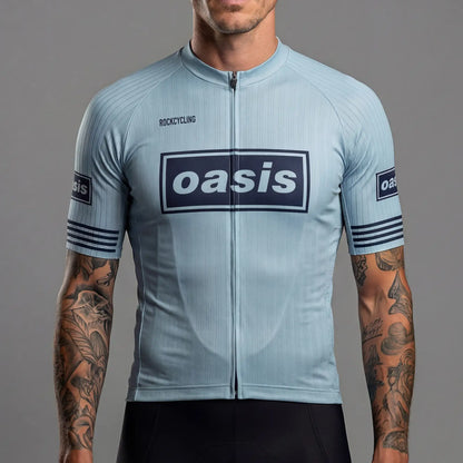 Jersey-Ciclismo-Azul-Hombre-Manga Corta-Oasis-Modelo-F1-Crop