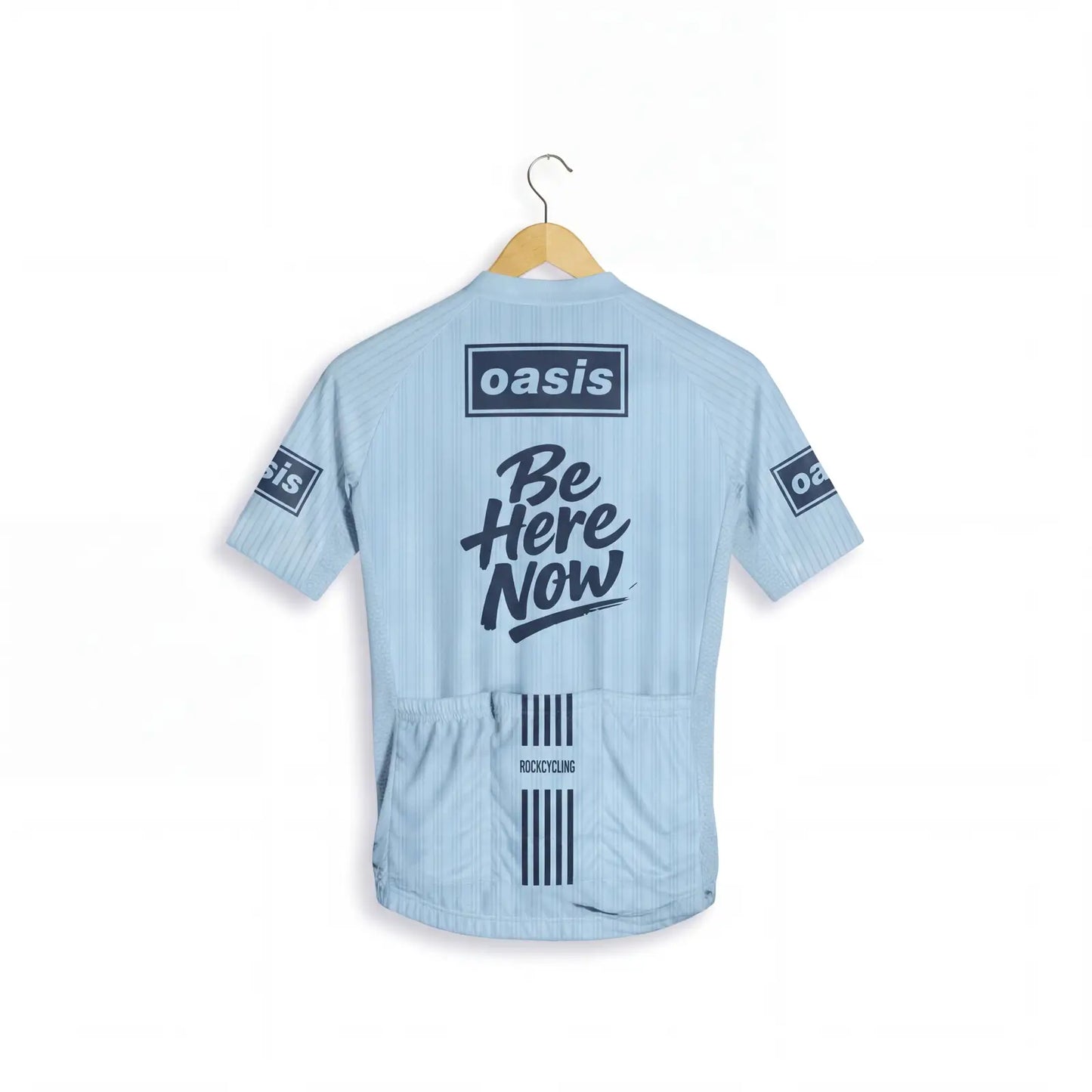 Jersey-Ciclismo-Manga Corta Azul Hombre-Oasis-BACK RockCycling