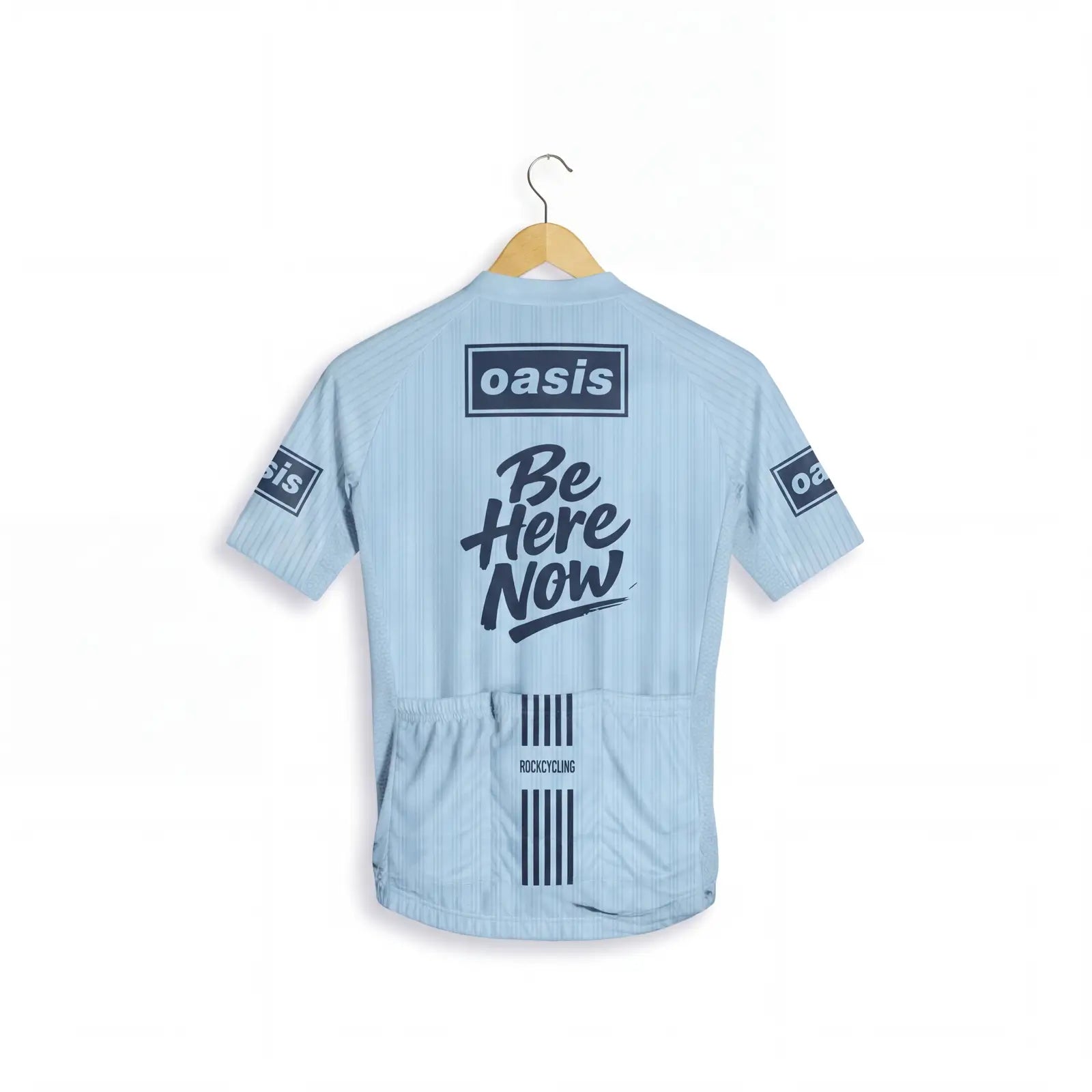 Jersey-Ciclismo-Manga Corta Azul Hombre-Oasis-BACK RockCycling