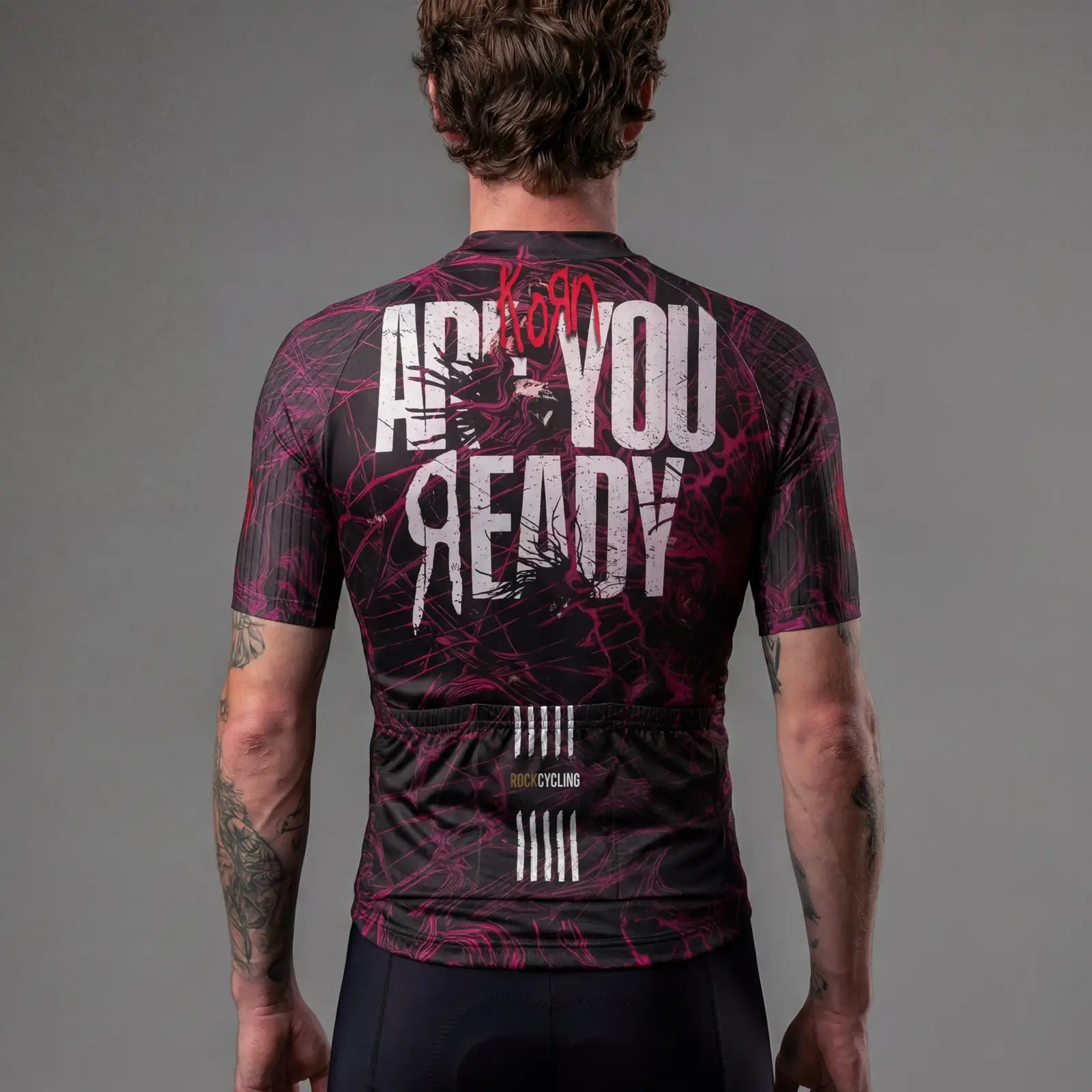 Jersey-Ciclismo-hombre Manga Corta Korn-RockCycling back-Modelo-B1