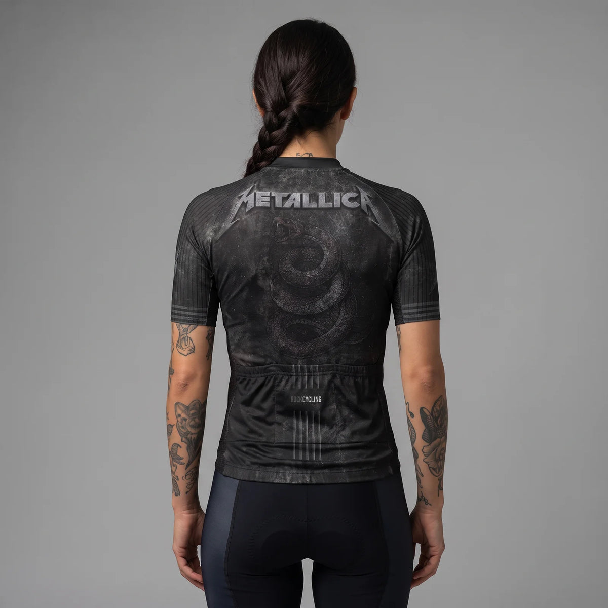 Camisa ciclismo manga corta mujer Metallica RockCycling
