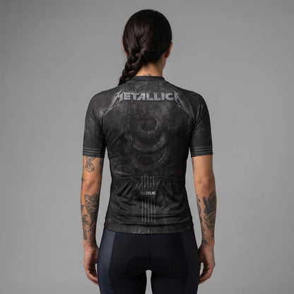 Camisa ciclismo manga corta mujer Metallica RockCycling