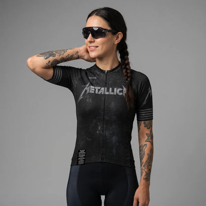 Jersey ciclismo manga corta mujer Metallica RockCycling