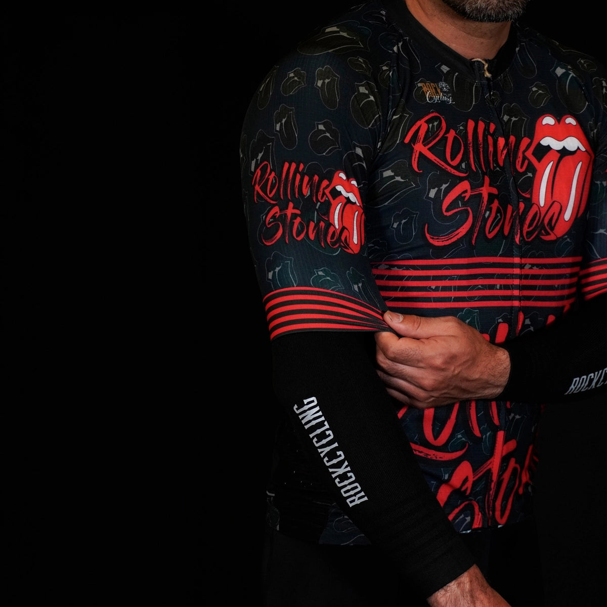 Jersey de ciclismo para hombre manga corta Rolling Stones RockCycling